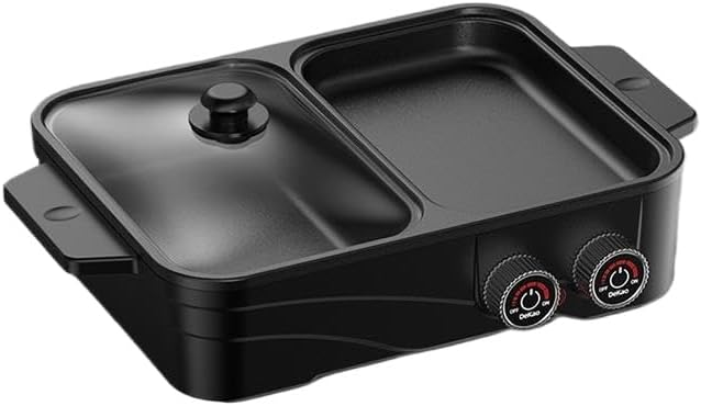 🔥🍳 Adjustable Multi-Functional Electric Grill – Smokeless Indoor Cooking Fun! 🍳🔥