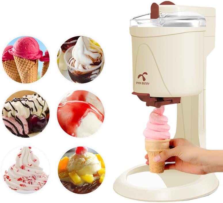 🍦✨ Easy Homemade Ice Cream & Whipped Cream Maker – Compact Automatic Delight! 🥄🍨