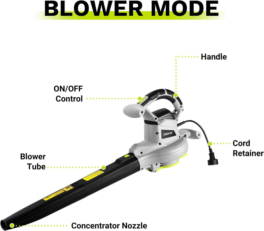 🍂💨 Powerful 3-in-1 Electric Leaf Blower, Vacuum & Mulcher – Keep Your Yard Clean Effortlessly! 💨🍂