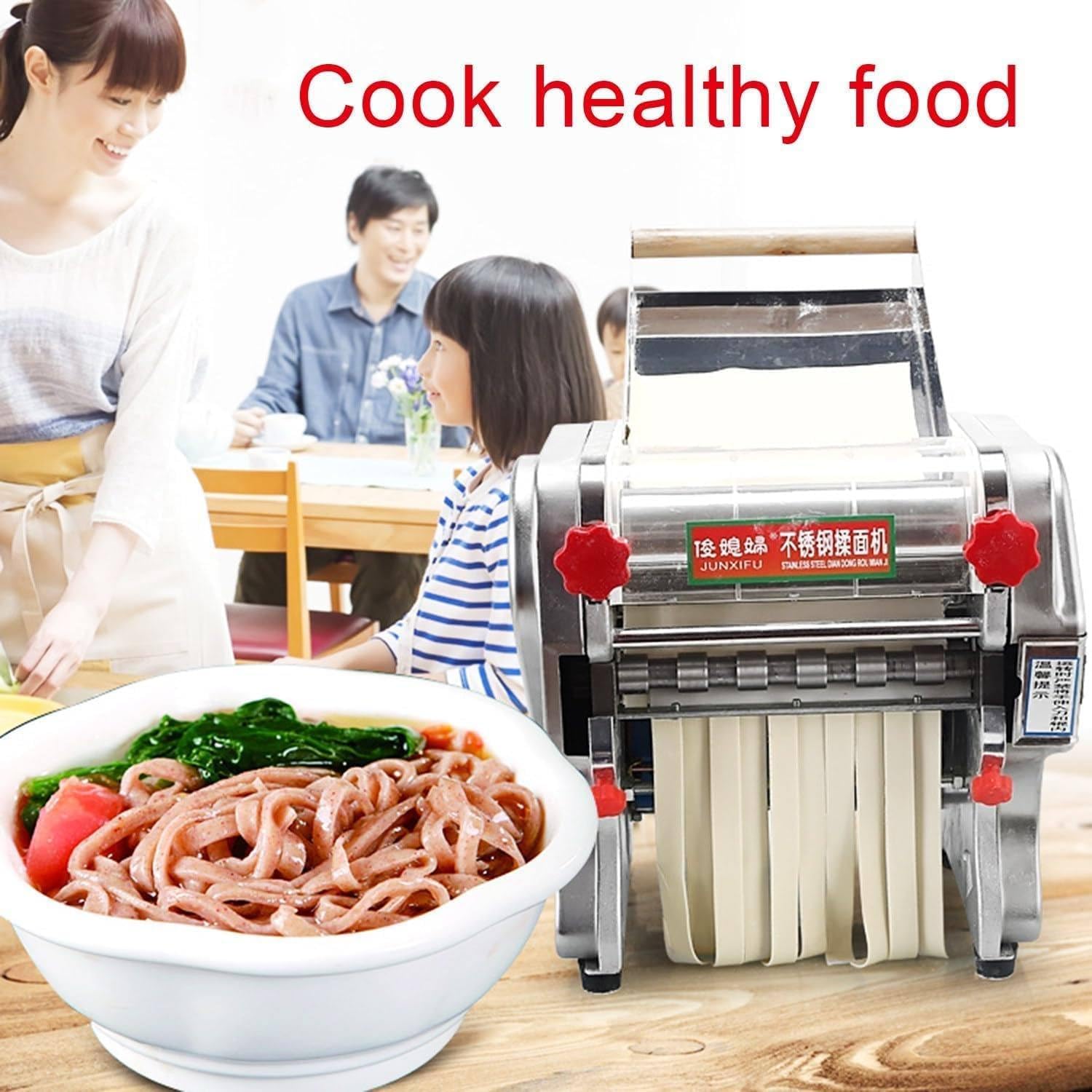🍝 Homemade Pasta Maker – Effortless Fresh Noodles at Home! 🥖✨