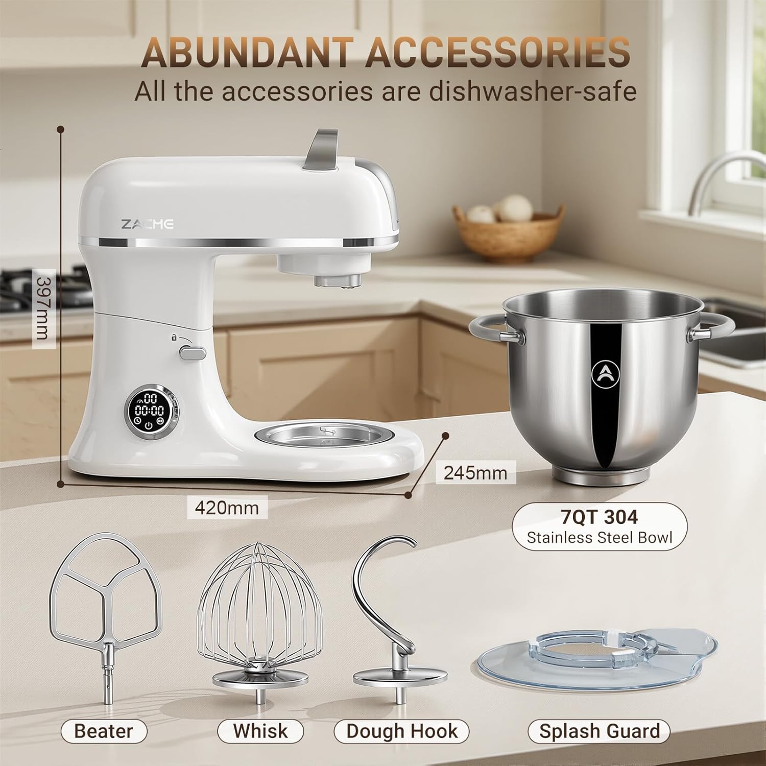 ✨ Kitchen Mixer Magic – Tilt-Head Electric Stand Mixer for Baking & Cooking 🍰🥣