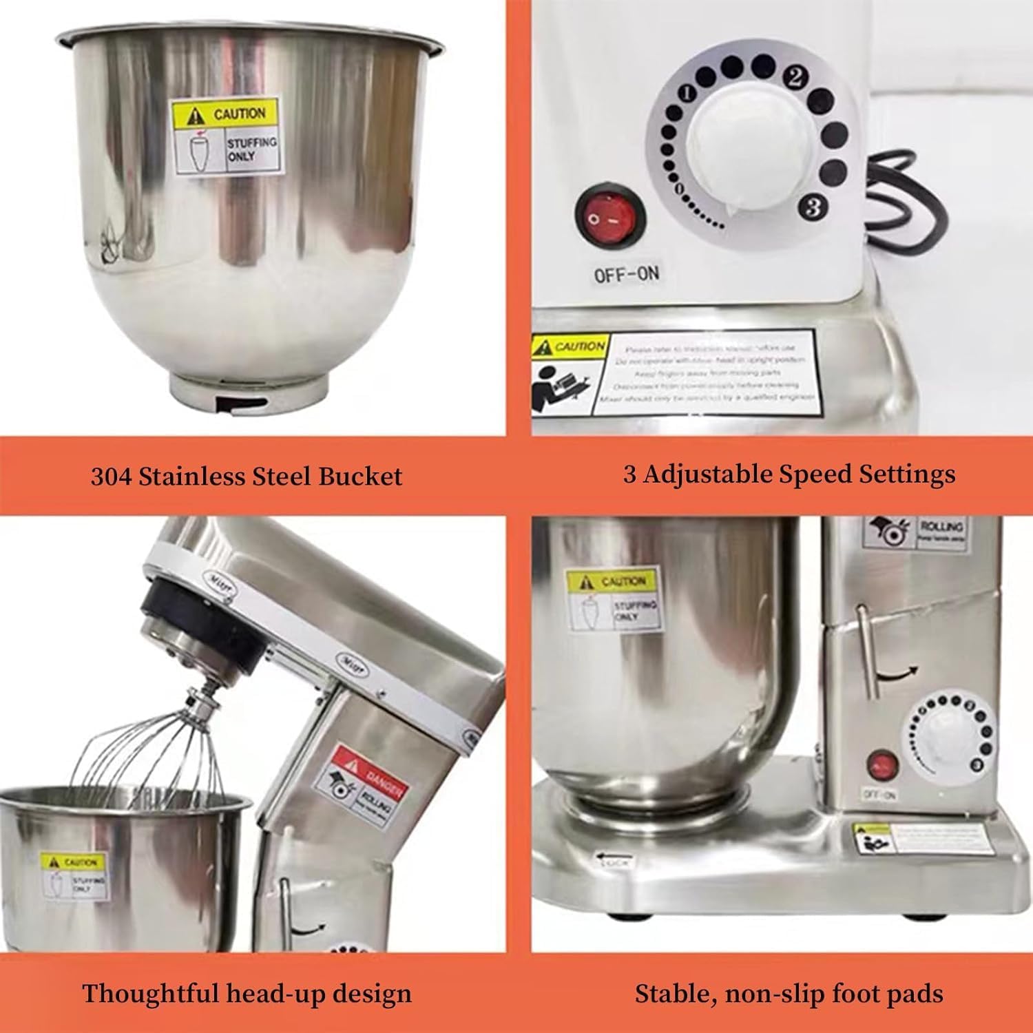 🥣 Professional Stand Mixer – Multifunctional Kitchen Powerhouse 🍰✨