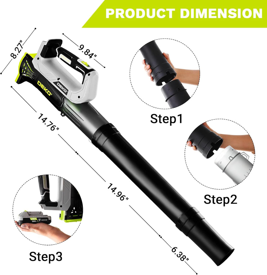 🍃💨 Cordless Electric Leaf Blower – Powerful 18000 RPM for Easy Yard Cleanup! 🌿🍂