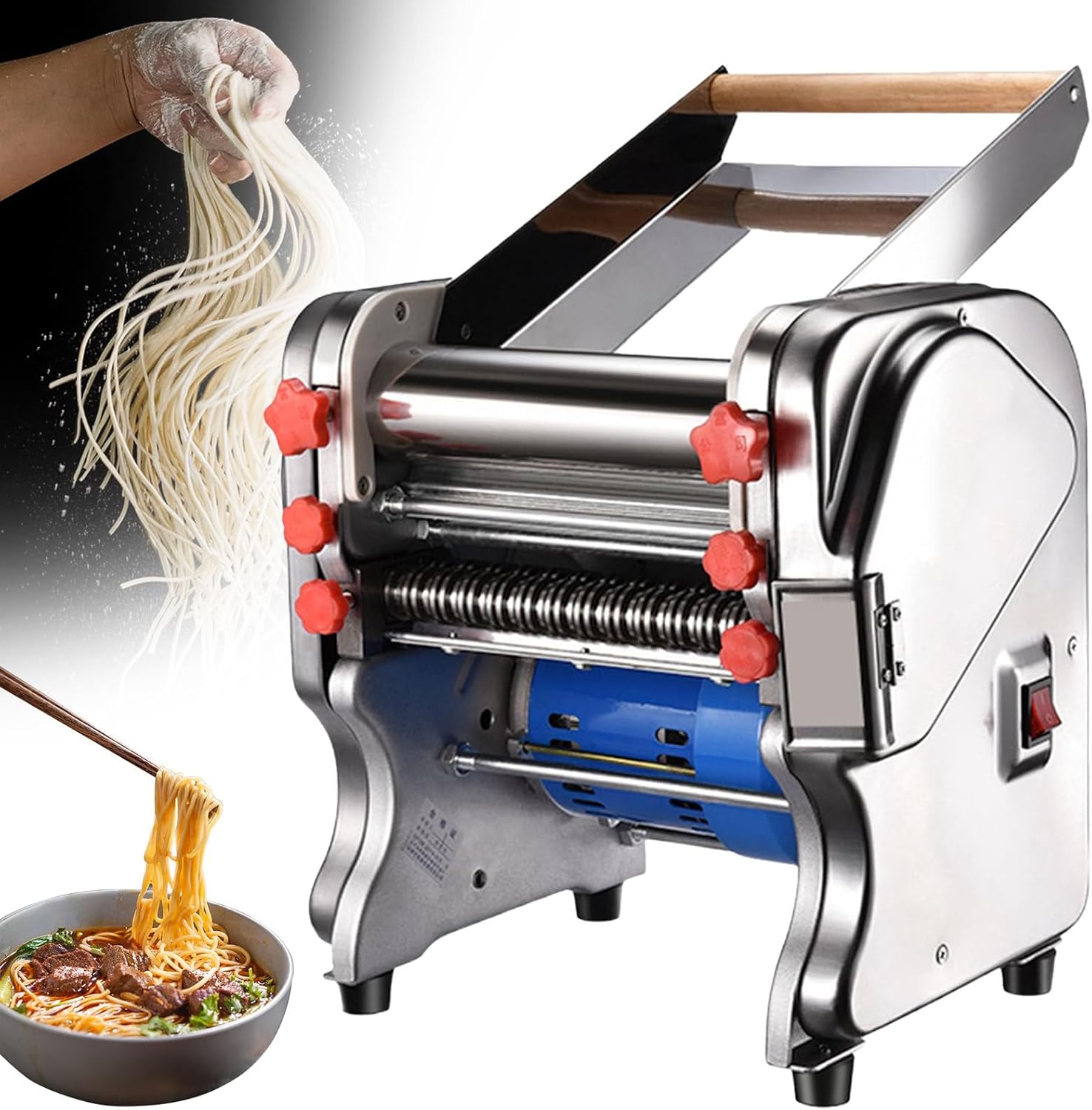 🍝 Homemade Pasta Maker – Effortless Fresh Noodles at Home! 🥖✨