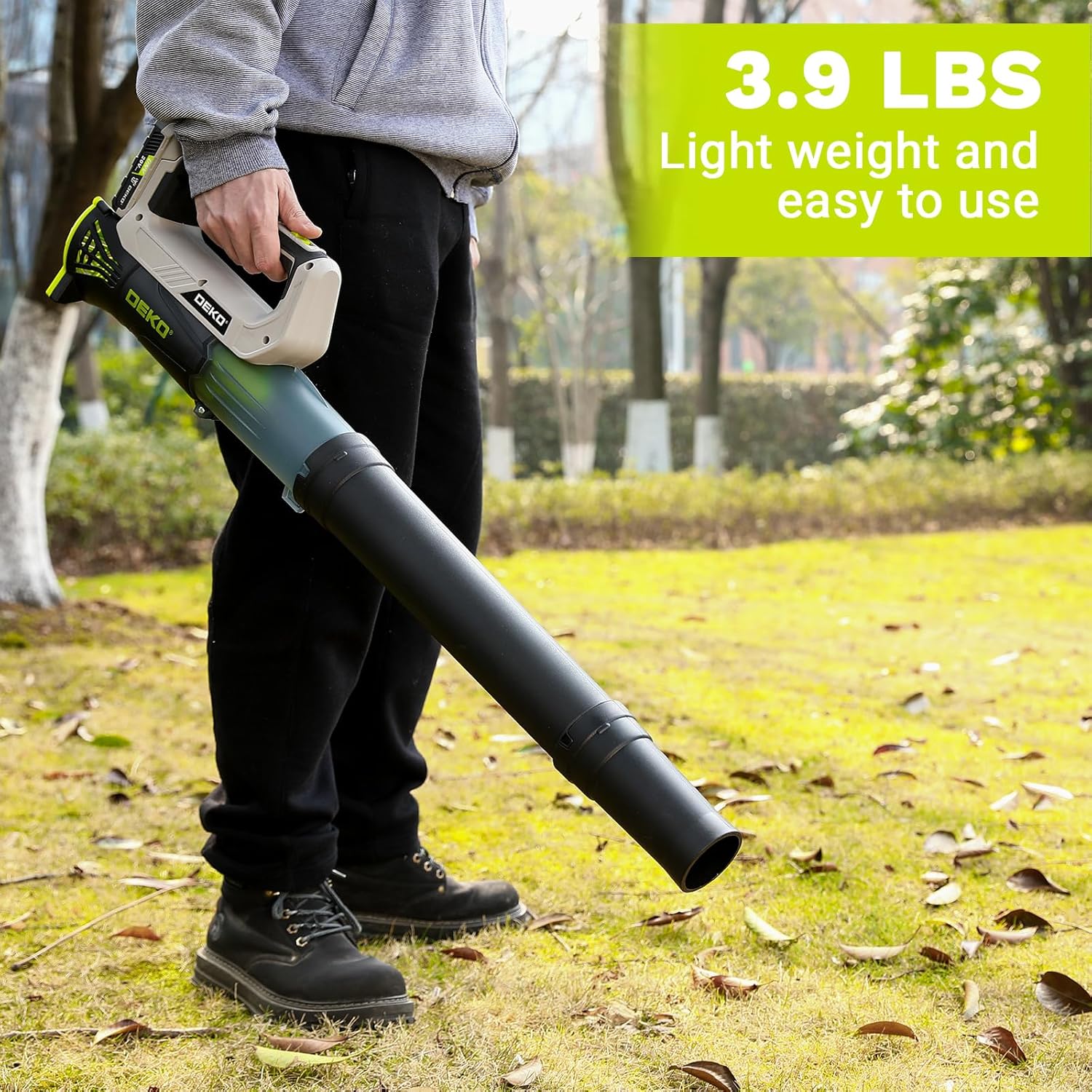 🍃💨 Cordless Electric Leaf Blower – Powerful 18000 RPM for Easy Yard Cleanup! 🌿🍂