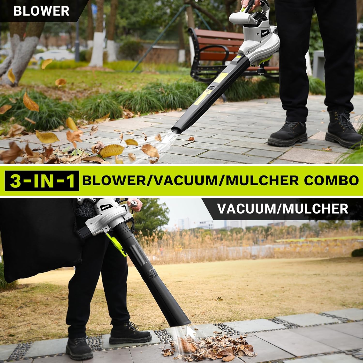 🍂💨 Powerful 3-in-1 Electric Leaf Blower, Vacuum & Mulcher – Keep Your Yard Clean Effortlessly! 💨🍂