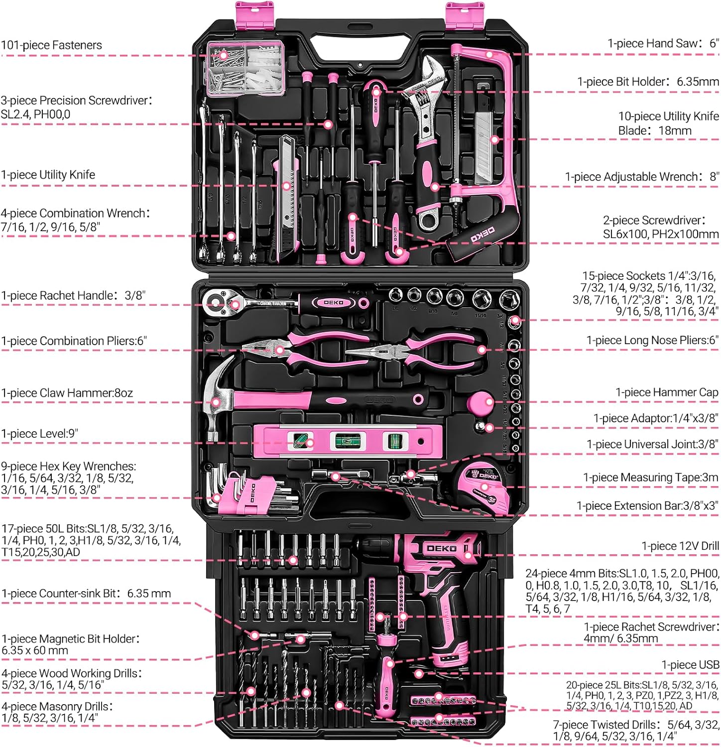 🛠️🔋 Ultimate Cordless Mechanic Tool Set – Organizer Toolbox Included! 🔧✨