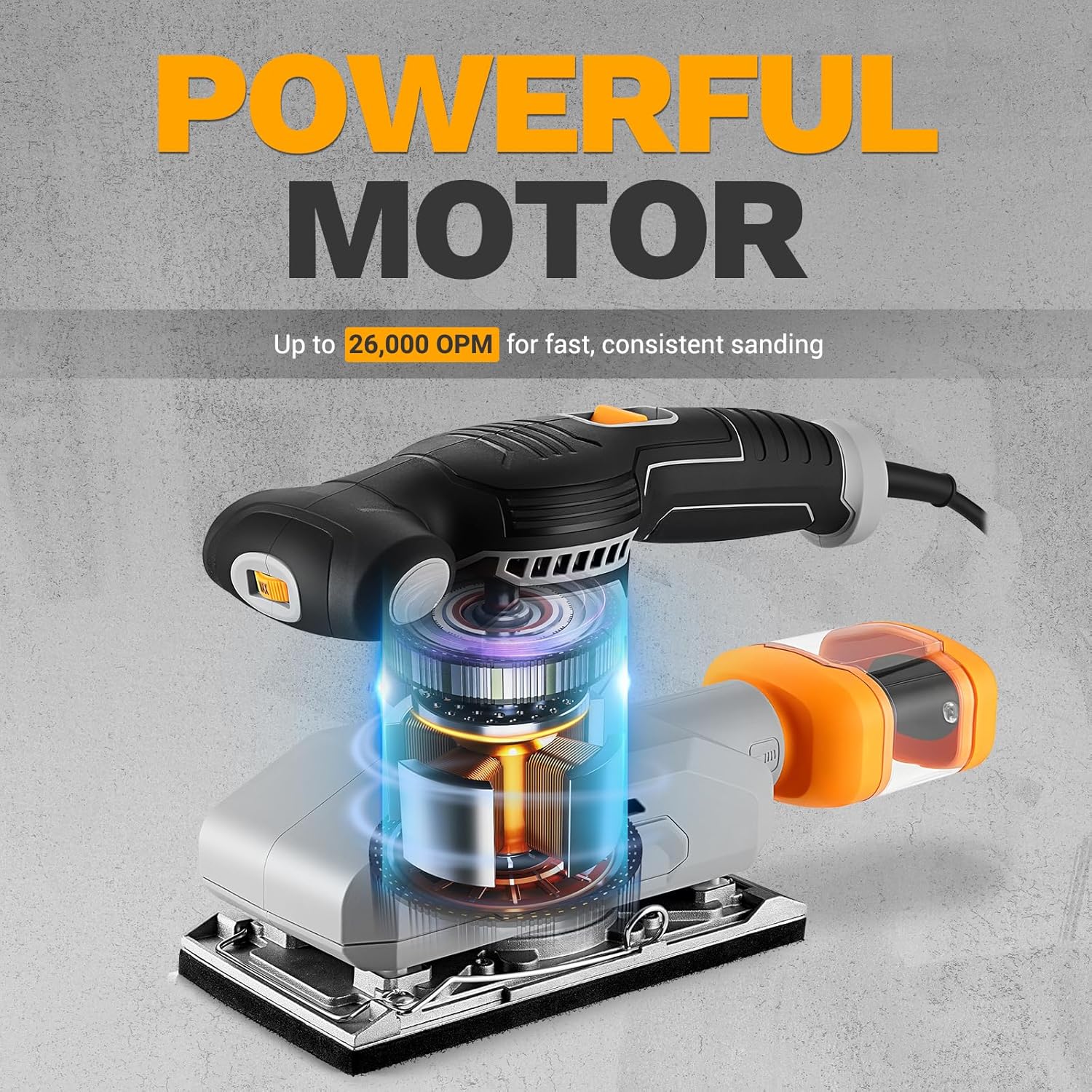 🛠️✨ Cordless Electric Sander & Polisher – Adjustable Speed for Smooth Finishes! ✨🛠️