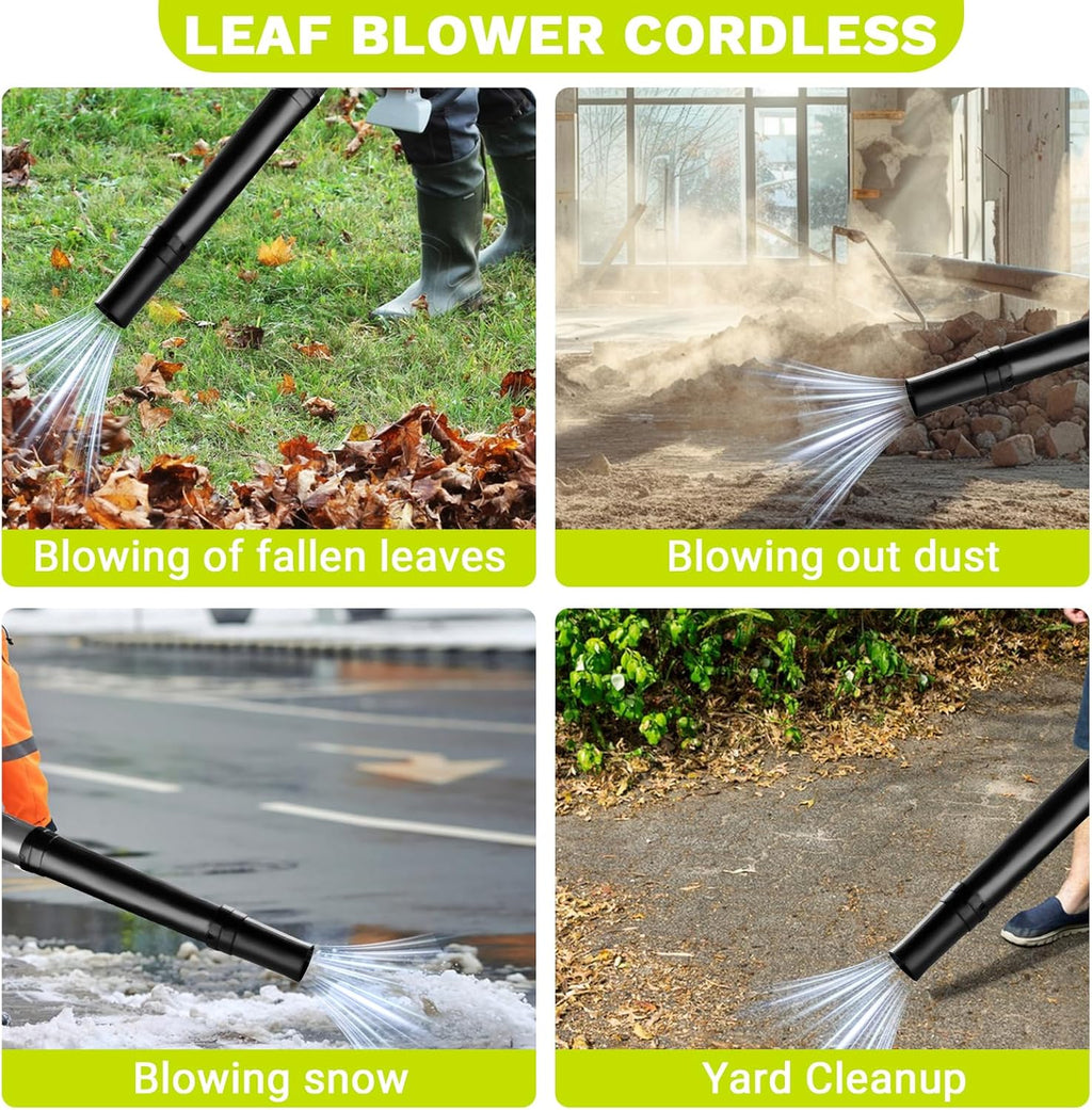 🍃💨 Cordless Electric Leaf Blower – Powerful 18000 RPM for Easy Yard Cleanup! 🌿🍂